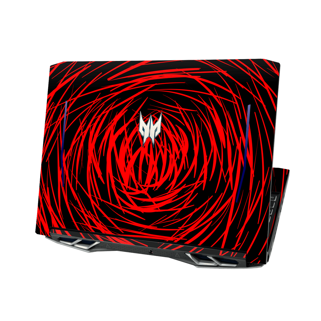 Acer Predator Helios 300 (15.6") Print Printed Custom SIGNATURE Quasar Red Mesh Skin Wrap Sticker Decal Cover Protector by QSKINZ | QSKINZ.COM