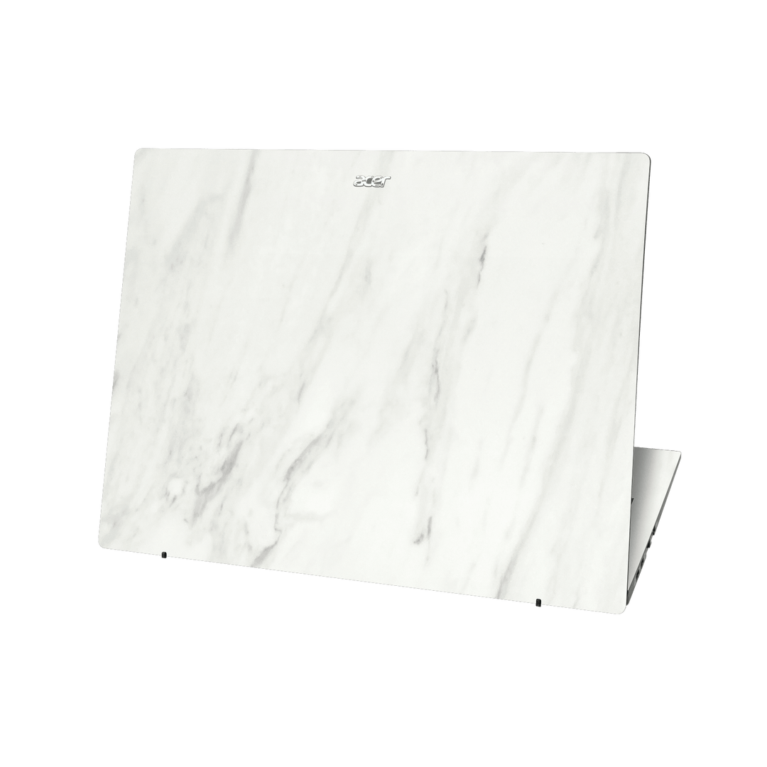 Acer Swift EDGE 16 Luxuria White Marble Stone Skin Wrap Sticker Decal Cover Protector by QSKINZ | qskinz.com