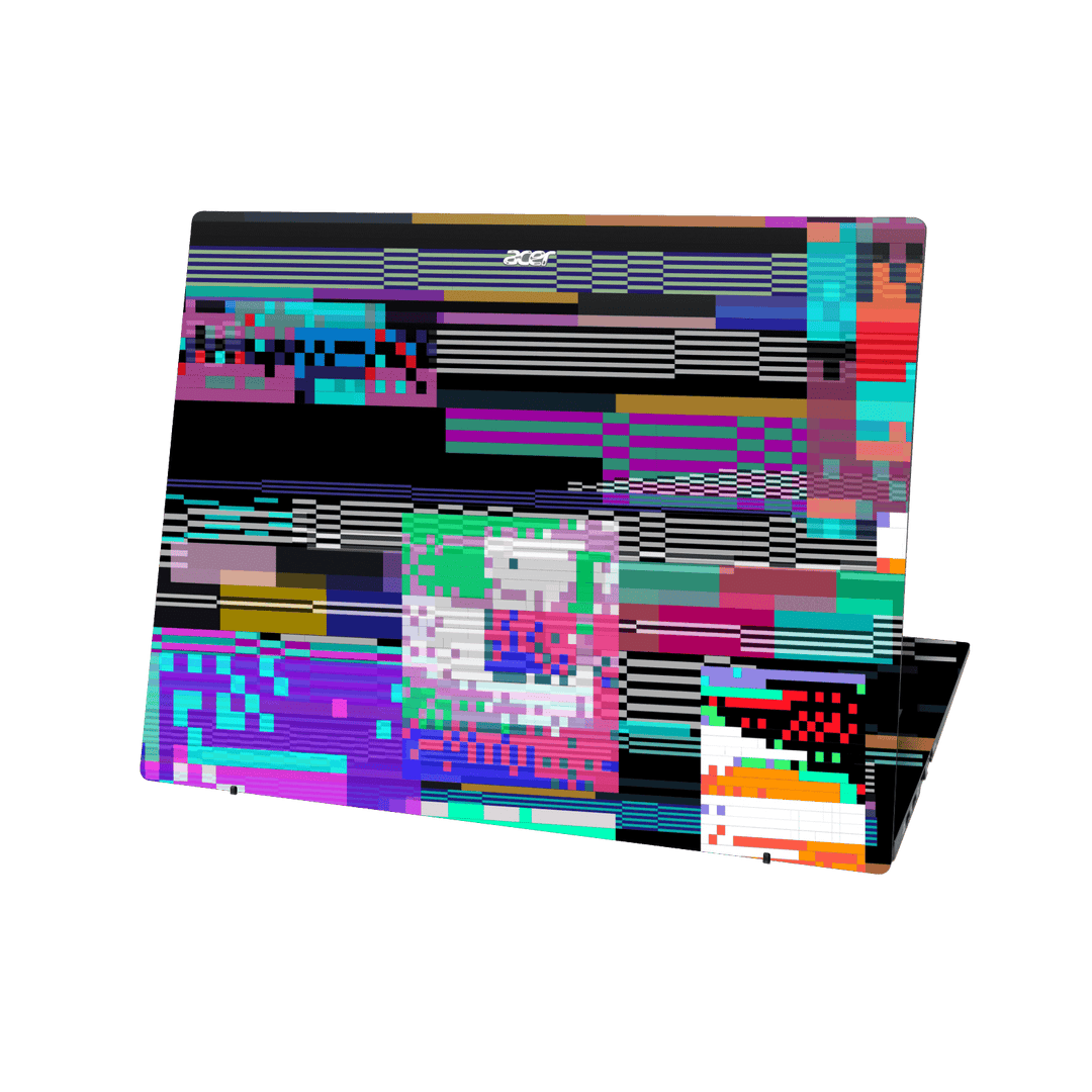 Acer Swift EDGE 16 Print Printed Custom SIGNATURE Glitchscape Glitch No Signal Colours Skin Wrap Sticker Decal Cover Protector by QSKINZ | QSKINZ.COM