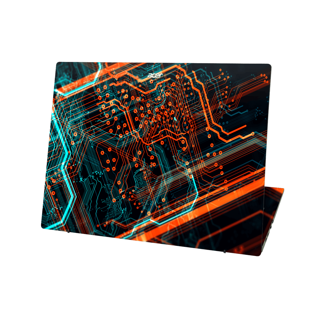 Acer Swift EDGE 16 Print Printed Custom SIGNATURE NEON PCB Board Skin Wrap Sticker Decal Cover Protector by QSKINZ | qskinz.com