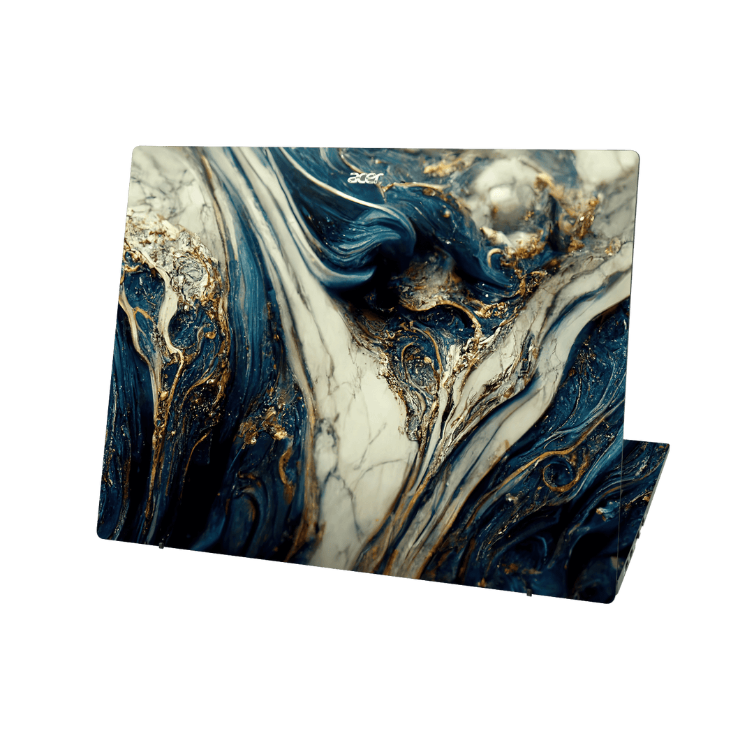 Acer Swift EDGE 16 Printed Custom SIGNATURE Agate Geode Naia Ocean Blue Stone Skin Wrap Sticker Decal Cover Protector by QSKINZ | qskinz.com