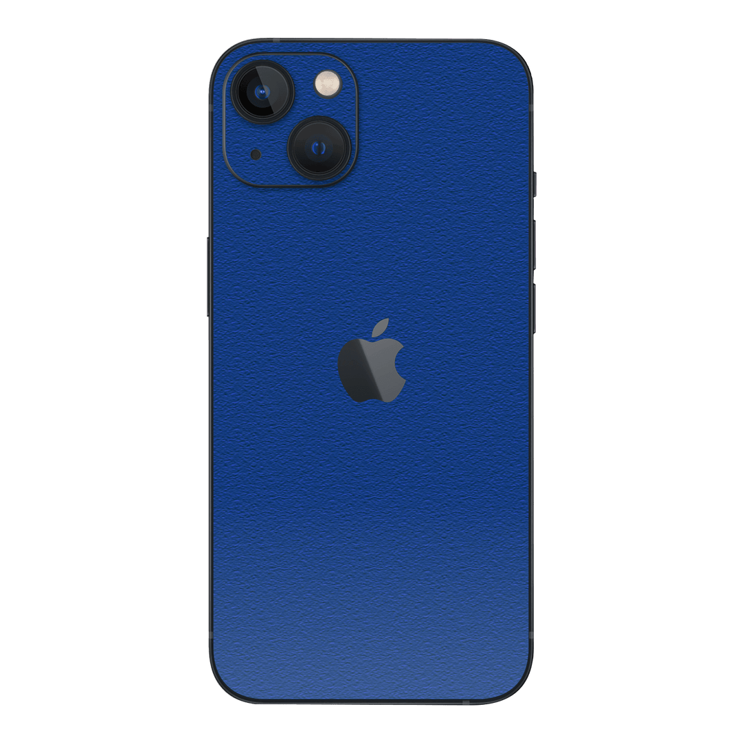 iPhone 15 LUXURIA Admiral Blue Textured Skin - Premium Protective Skin Wrap Sticker Decal Cover by QSKINZ | Qskinz.com