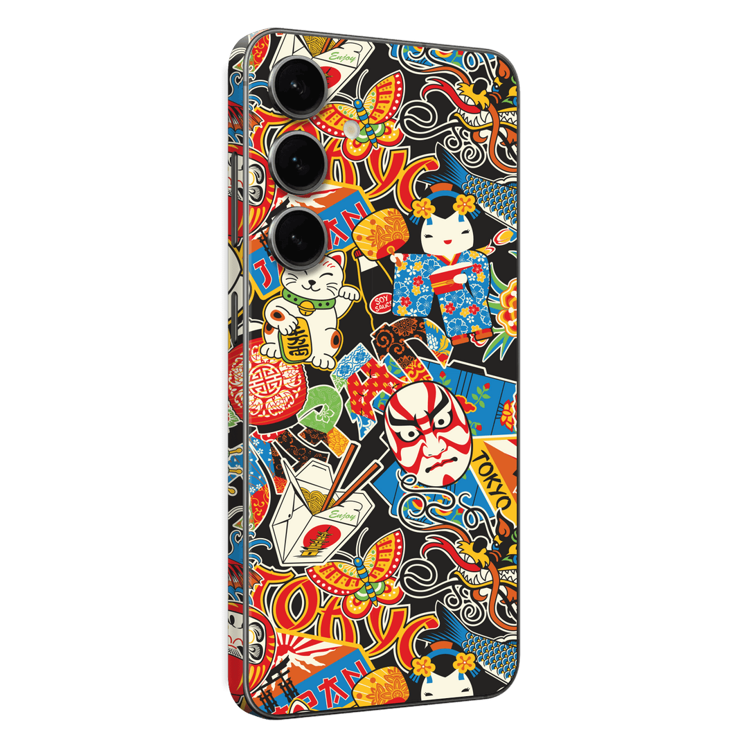 Galaxy S24+ PLUS Custom Printed SIGNATURE “Manga Tokyo Maneki” Japanese Art Skin Wrap Sticker Decal Cover Protector by QSKINZ | QSKINZ.COM