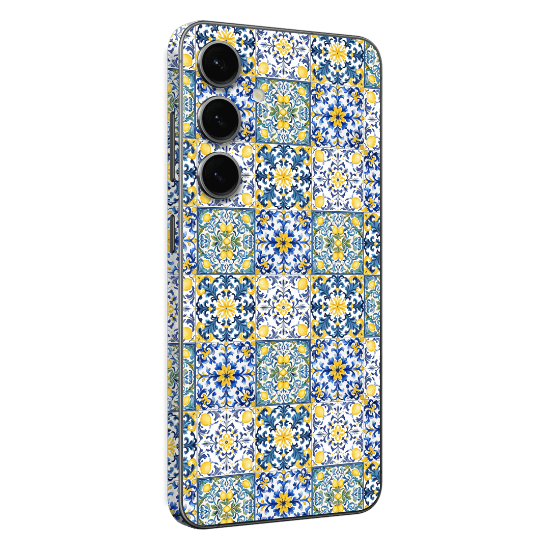 Galaxy S24+ PLUS Custom Printed SIGNATURE “Tile d’Amalfi Coast” Ceramic Skin Wrap Sticker Decal Cover Protector by QSKINZ | QSKINZ.COM