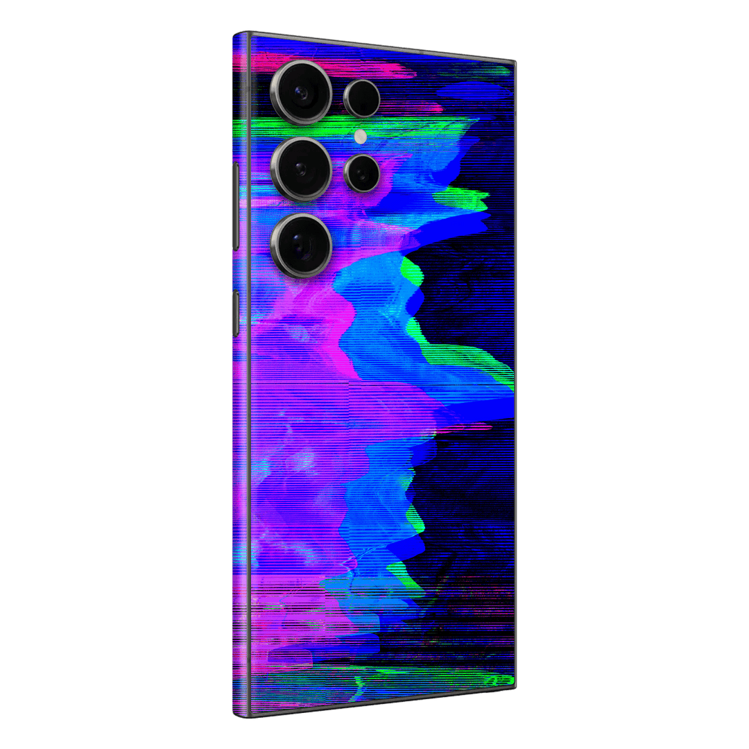 Galaxy S24 ULTRA Custom Printed SIGNATURE “Andromeda” Blue Purple Wave Skin Wrap Sticker Decal Cover Protector by QSKINZ | QSKINZ.COM