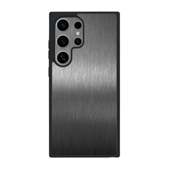 Galaxy S24 ULTRA Qcaze Brushed Metal Titanium Metallic Case by QSKINZ | qskinz.com