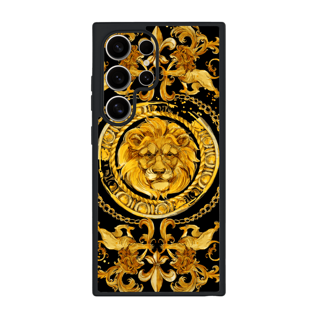 Galaxy S24 ULTRA Qcaze Print Printed Custom SIGNATURE Baroque Gold Ornaments Case by QSKINZ | qskinz.com