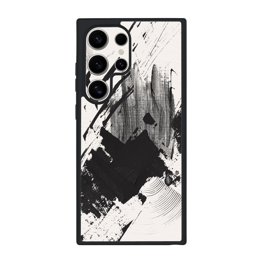 Galaxy S24 ULTRA Qcaze Print Printed Custom SIGNATURE Black and White Madness Case by QSKINZ | qskinz.com