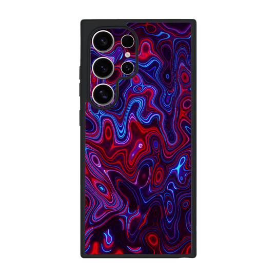 Galaxy S24 ULTRA Qcaze Print Printed Custom SIGNATURE Flux Fusion Purple Neon Case by QSKINZ | QSKINZ.COM