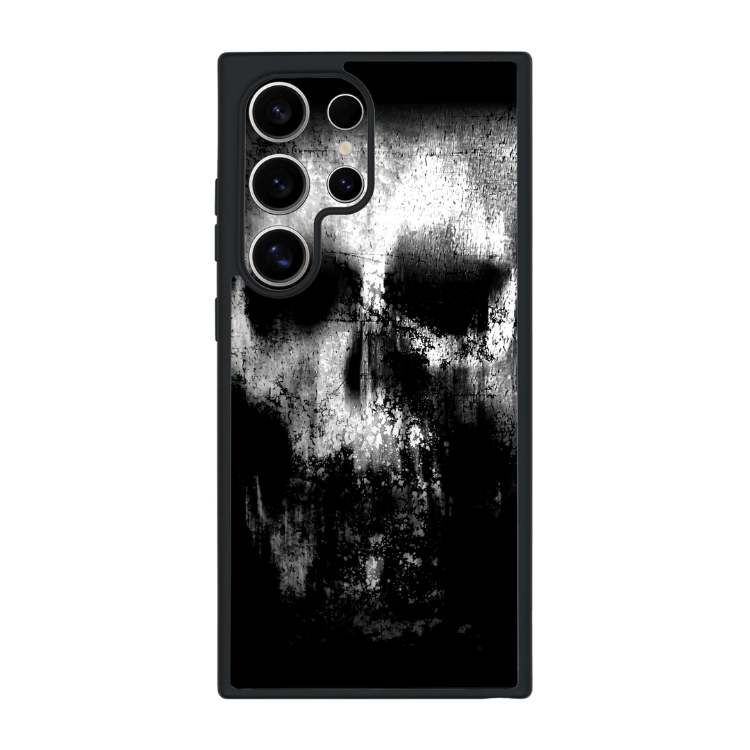 Galaxy S24 ULTRA Qcaze Print Printed Custom SIGNATURE Horror Black & White SKULL Case by QSKINZ | qskinz.com