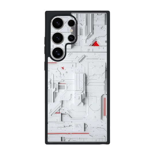 Galaxy S24 ULTRA Qcaze Print Printed Custom SIGNATURE Interstellar White Spaceship Case by QSKINZ | QSKINZ.COM