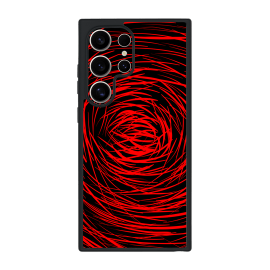 Galaxy S24 ULTRA Qcaze Print Printed Custom SIGNATURE Quasar Red Mesh Case by QSKINZ | QSKINZ.COM