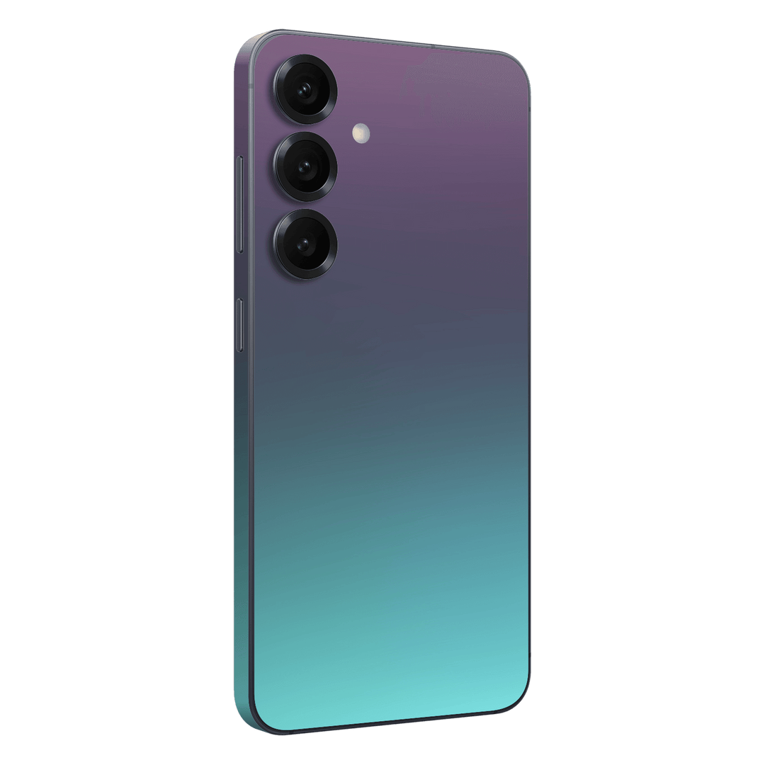 Galaxy S25 FE Chameleon Turquoise-Lavender Lilac Colour-changing Metallic Skin Wrap Sticker Decal Cover Protector by QSKINZ | qskinz.com