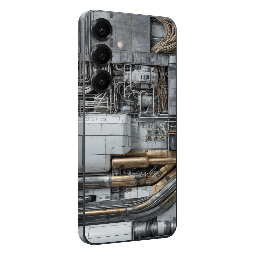 Galaxy S25 FE Custom Printed SIGNATURE “Industrial Metal Pipes” Skin Wrap Sticker Decal Cover Protector by QSKINZ | QSKINZ.COM
