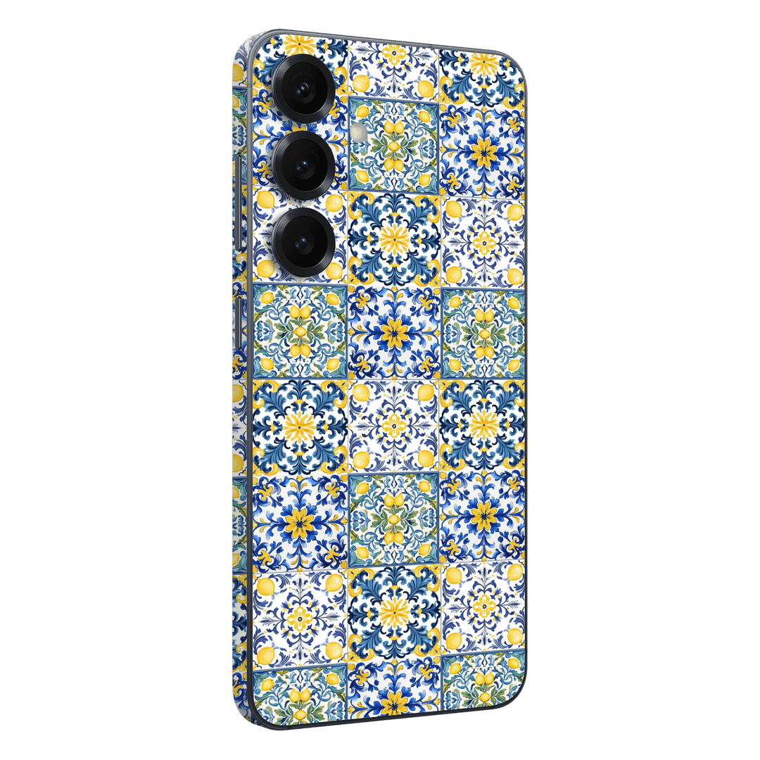 Galaxy S25 FE Custom Printed SIGNATURE “Tile d’Amalfi Coast” Ceramic Skin Wrap Sticker Decal Cover Protector by QSKINZ | QSKINZ.COM