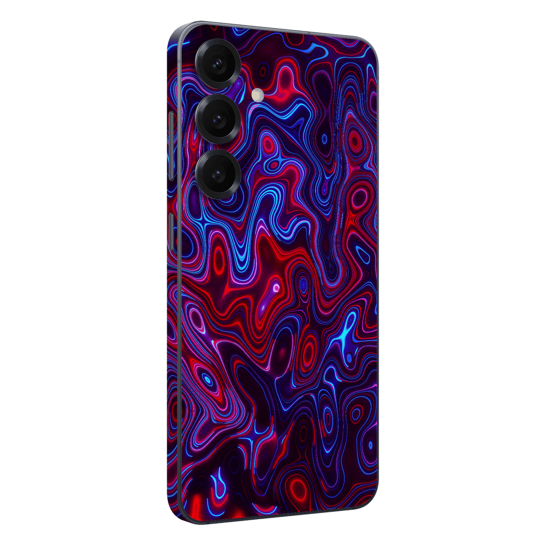 Galaxy S25 FE Print Printed Custom SIGNATURE Flux Fusion Purple Neon Skin Wrap Sticker Decal Cover Protector by QSKINZ | QSKINZ.COM