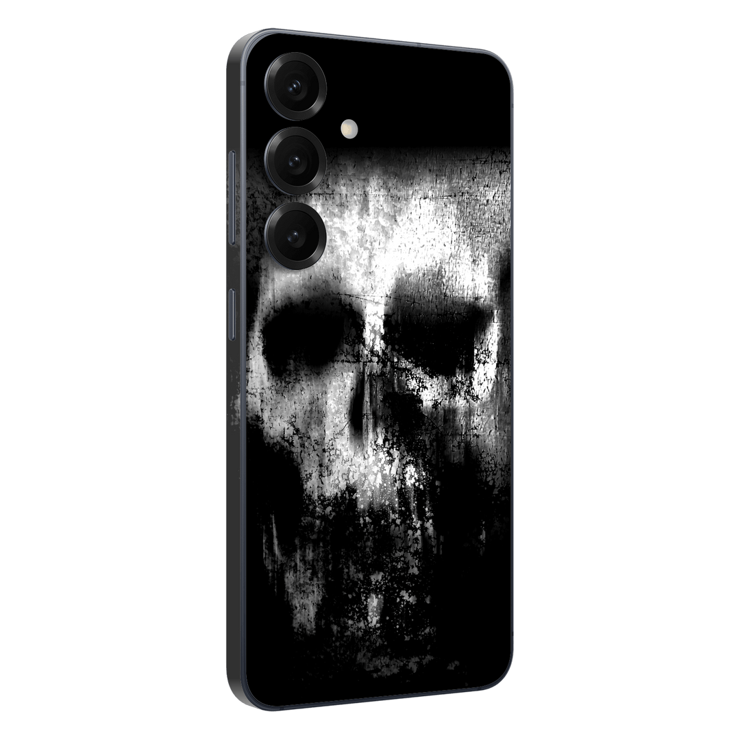 Galaxy S25 FE Print Printed Custom SIGNATURE Horror Black & White SKULL Skin, Wrap, Decal, Protector, Cover by QSKINZ | qskinz.com