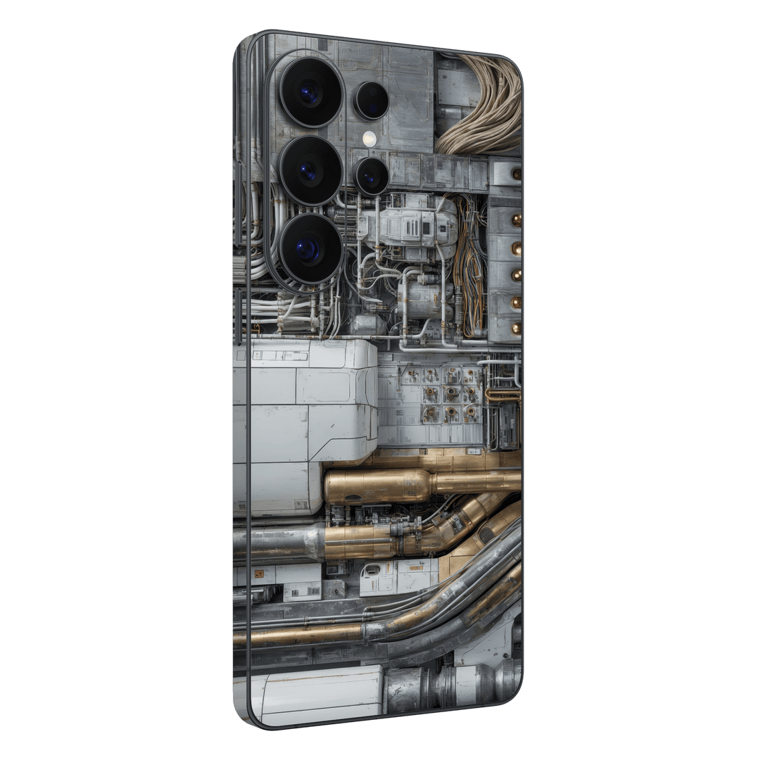 Galaxy S26 ULTRA Custom Printed SIGNATURE “Industrial Metal Pipes” Skin Wrap Sticker Decal Cover Protector by QSKINZ | QSKINZ.COM