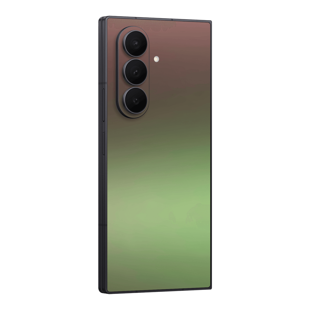 Galaxy Z FOLD 7 Chameleon Avocado Colour-changing Metallic Skin Wrap Sticker Decal Cover Protector by QSKINZ | qskinz.com