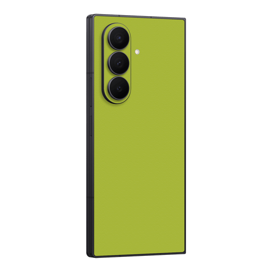 Galaxy Z FOLD 7 Luxuria Lime Green Matt 3D Textured Skin Wrap Sticker Decal Cover Protector by QSKINZ | qskinz.com