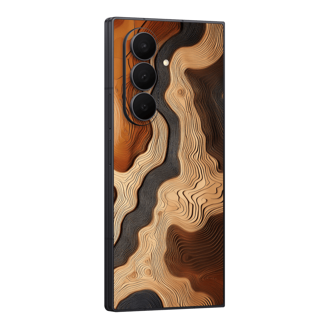 Galaxy Z FOLD 7 Print Printed Custom SIGNATURE Dune Écru Neutral Earth Colours Skin Wrap Sticker Decal Cover Protector by QSKINZ | QSKINZ.COM