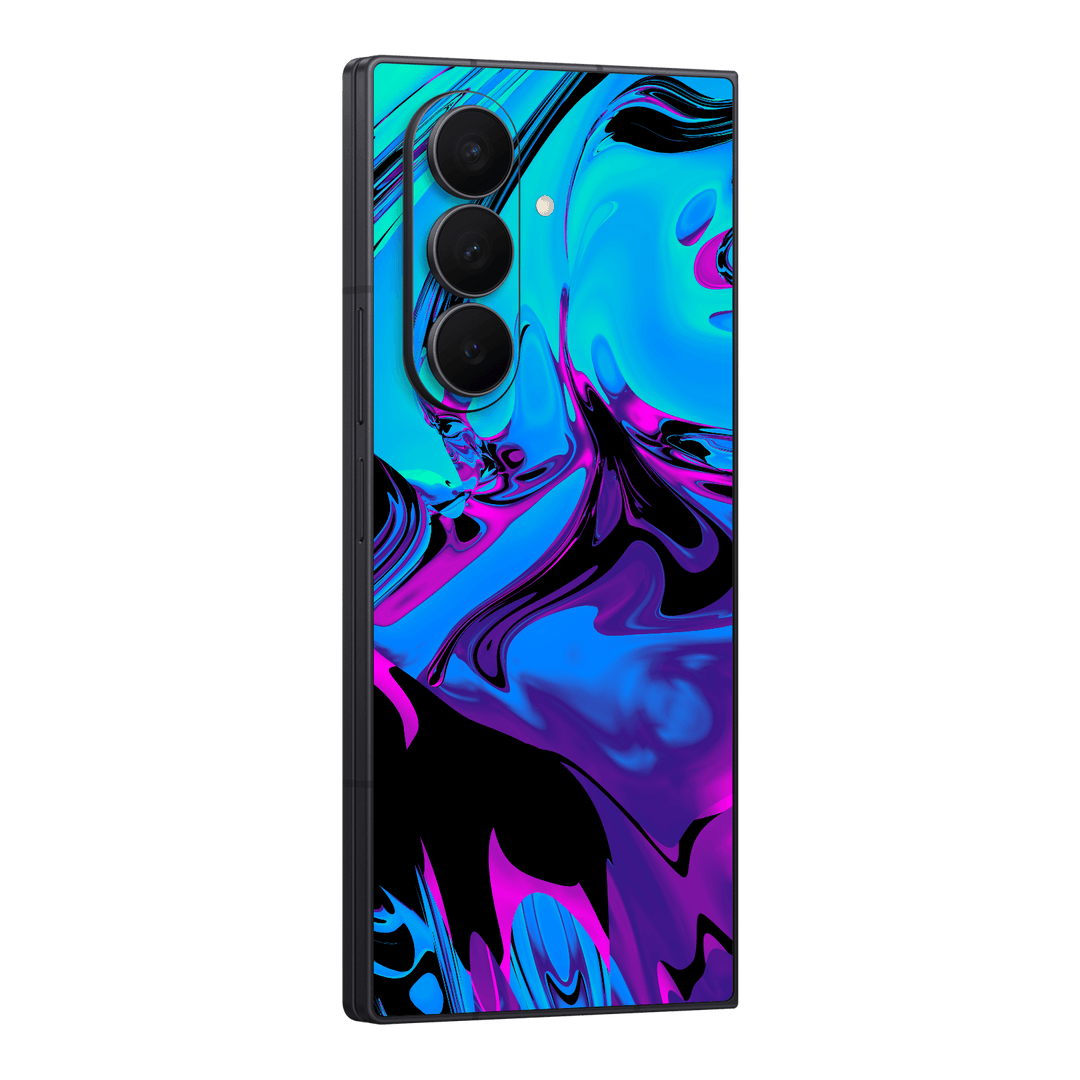 Galaxy Z FOLD 7 Print Printed Custom SIGNATURE Rainy Night in Bangkok Skin Wrap Sticker Decal Cover Protector by QSKINZ | qskinz.com