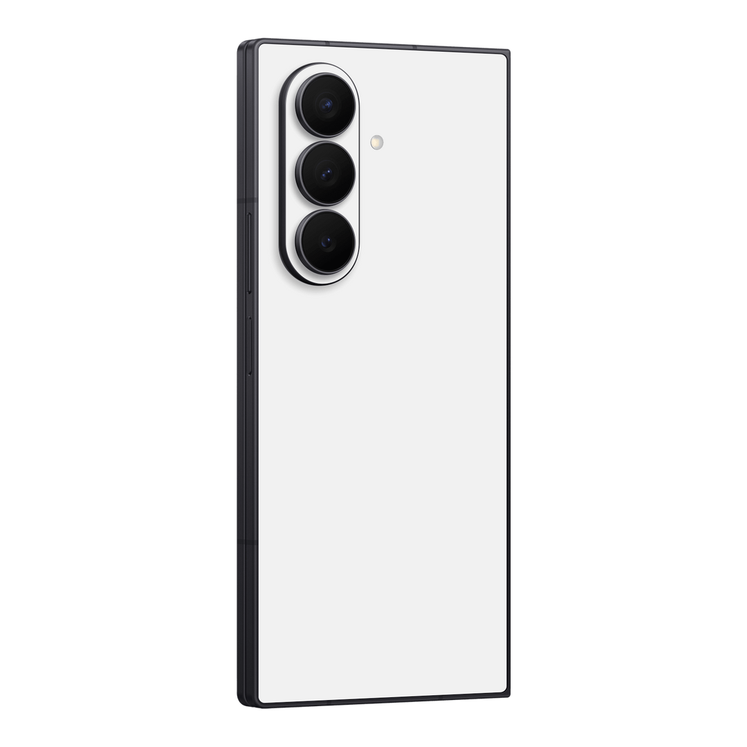 Galaxy Z FOLD 7 Soft-Touch Matte StealthMatte Polar White Skin Wrap Sticker Decal Cover Protector by QSKINZ | qskinz.com