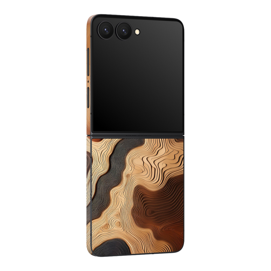 Galaxy Z Flip 7 Print Printed Custom SIGNATURE Dune Écru Neutral Earth Colours Skin Wrap Sticker Decal Cover Protector by QSKINZ | QSKINZ.COM