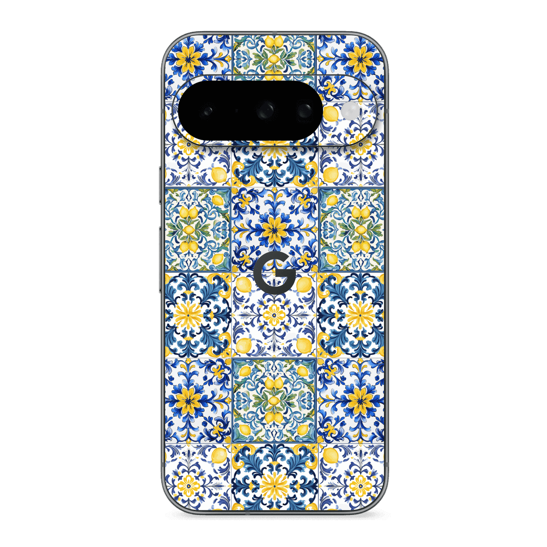 Google Pixel 10 Custom Printed SIGNATURE “Tile d’Amalfi Coast” Ceramic Skin Wrap Sticker Decal Cover Protector by QSKINZ | QSKINZ.COM