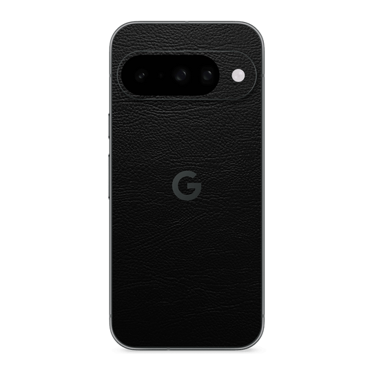 Google Pixel 10 Luxuria BLACK LEATHER Riders Skin Wrap Sticker Decal Cover Protector by QSKINZ | qskinz.com