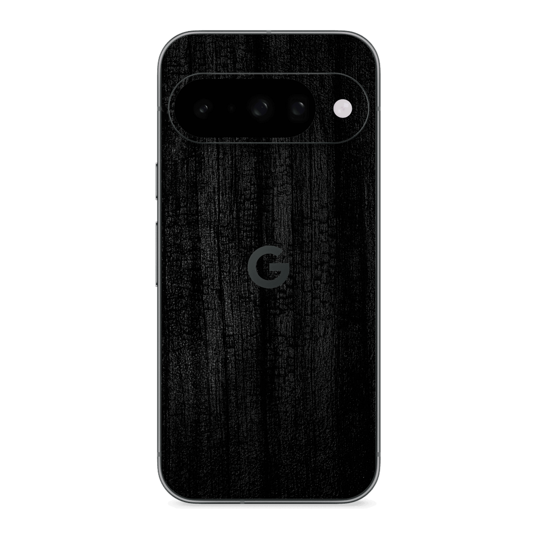 Google Pixel 10 Luxuria Black Charcoal Black Dragon Coal Stone 3D Textured Skin Wrap Sticker Decal Cover Protector by QSKINZ | qskinz.com