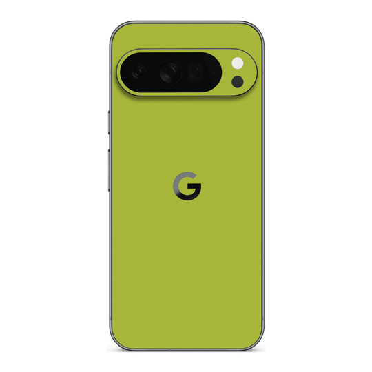 Google Pixel 10 PRO Luxuria Lime Green Matt 3D Textured Skin Wrap Sticker Decal Cover Protector by QSKINZ | qskinz.com