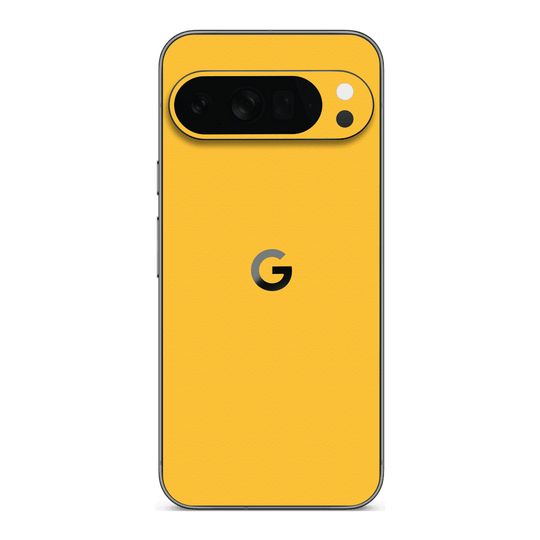 Google Pixel 10 PRO Luxuria Tuscany Yellow Matt 3D Textured Skin Wrap Sticker Decal Cover Protector by QSKINZ | qskinz.com