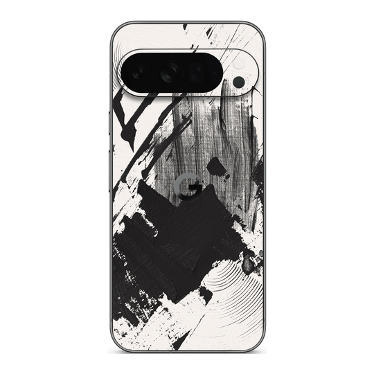 Google Pixel 10 PRO Print Printed Custom SIGNATURE Black and White Madness Skin Wrap Sticker Decal Cover Protector by QSKINZ | qskinz.com
