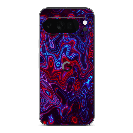 Google Pixel 10 PRO Print Printed Custom SIGNATURE Flux Fusion Purple Neon Skin Wrap Sticker Decal Cover Protector by QSKINZ | QSKINZ.COM