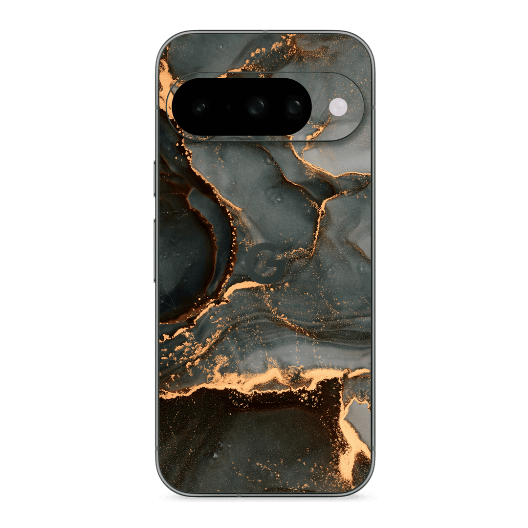 Google Pixel 10 Print Printed Custom SIGNATURE AGATE GEODE Deep Forest Skin, Wrap, Decal, Protector, Cover by QSKINZ | qskinz.com