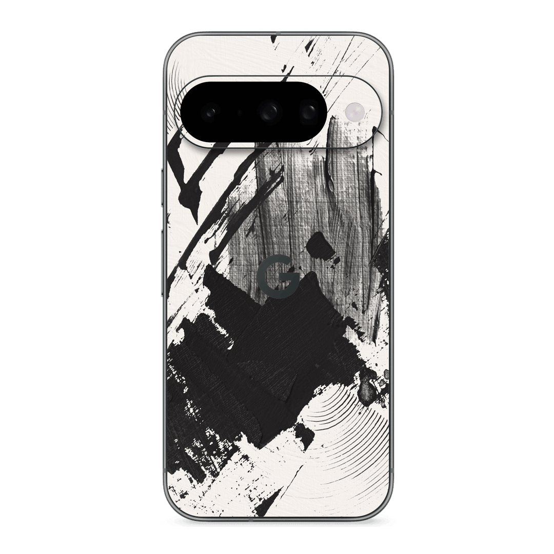 Google Pixel 10 Print Printed Custom SIGNATURE Black and White Madness Skin Wrap Sticker Decal Cover Protector by QSKINZ | qskinz.com