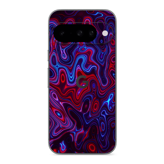 Google Pixel 10 Print Printed Custom SIGNATURE Flux Fusion Purple Neon Skin Wrap Sticker Decal Cover Protector by QSKINZ | QSKINZ.COM