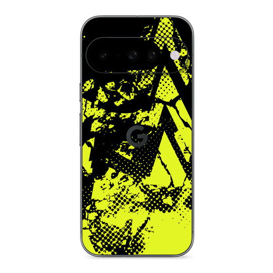 Google Pixel 10 Print Printed Custom SIGNATURE Grunge Yellow Green Trace Skin Wrap Sticker Decal Cover Protector by QSKINZ | QSKINZ.COM
