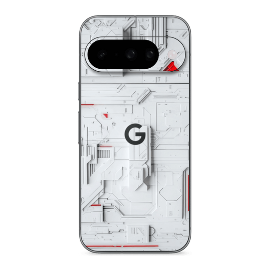 Google Pixel 10 Print Printed Custom SIGNATURE Interstellar White Spaceship Skin Wrap Sticker Decal Cover Protector by QSKINZ | QSKINZ.COM