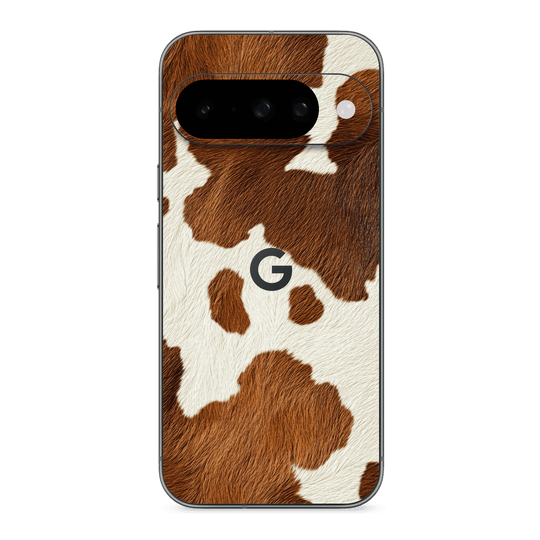 Google Pixel 10 Print Printed Custom SIGNATURE MOO Cow Print Cowhide Skin Wrap Sticker Decal Cover Protector by QSKINZ | QSKINZ.COM