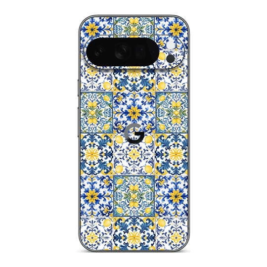Google Pixel 10 Pro XL Custom Printed SIGNATURE “Tile d’Amalfi Coast” Ceramic Skin Wrap Sticker Decal Cover Protector by QSKINZ | QSKINZ.COM