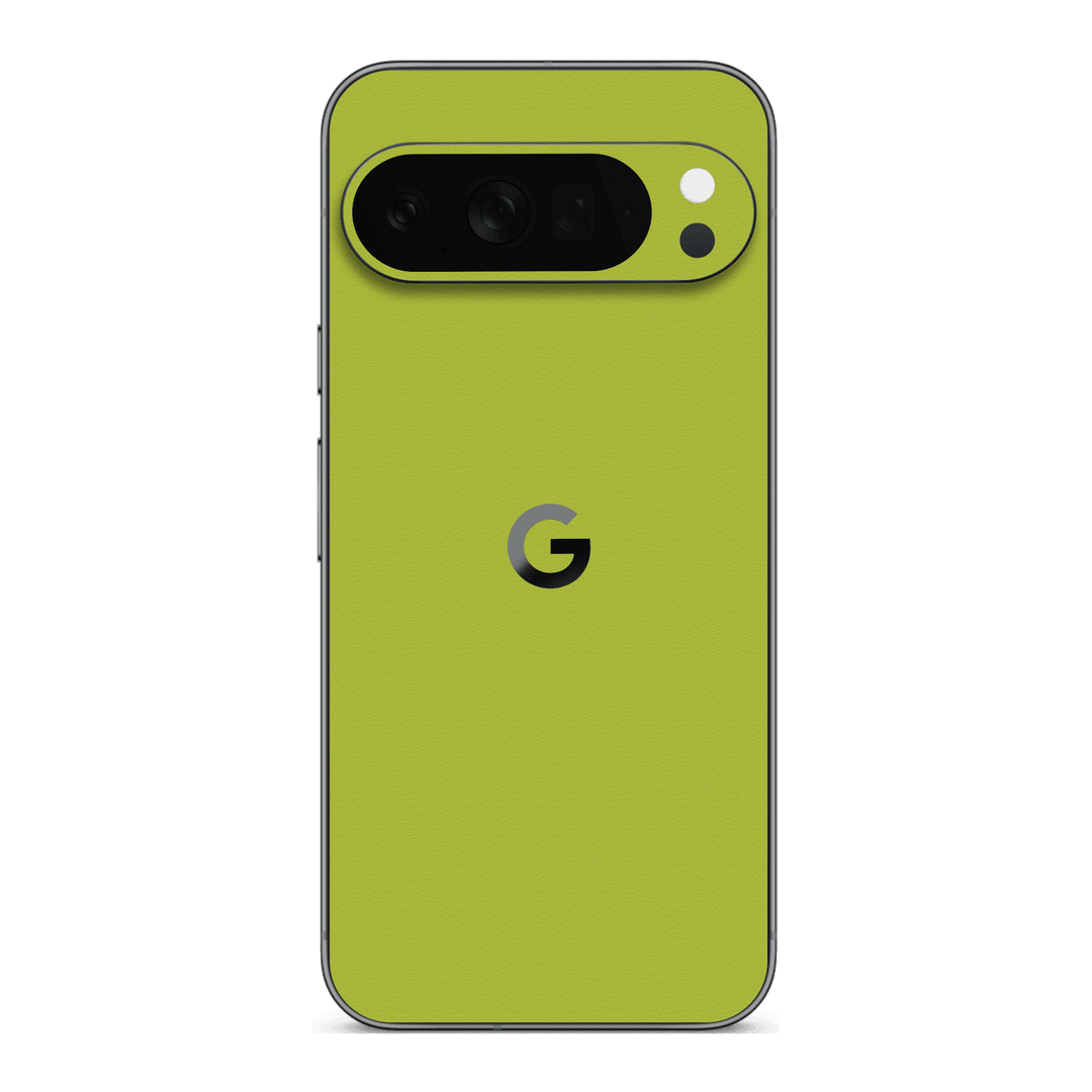 Google Pixel 10 Pro XL Luxuria Lime Green Matt 3D Textured Skin Wrap Sticker Decal Cover Protector by QSKINZ | qskinz.com