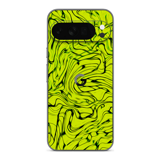 Google Pixel 10 Pro XL Print Printed Custom SIGNATURE Hypnotic Green Electric Jade Skin Wrap Sticker Decal Cover Protector by QSKINZ | QSKINZ.COM