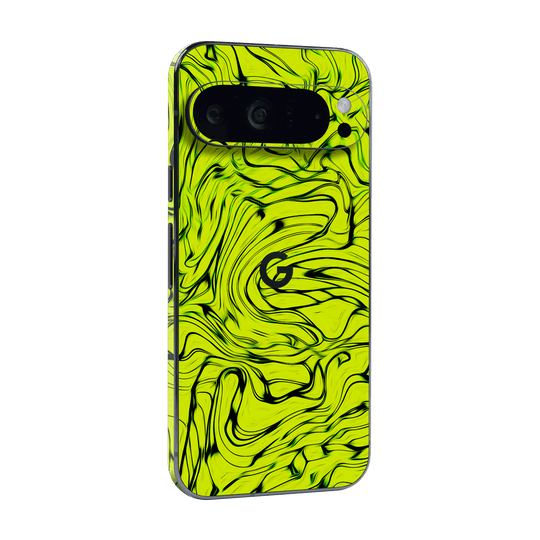 Google Pixel 9 Pro XL  Print Printed Custom SIGNATURE Hypnotic Green Electric Jade Skin Wrap Sticker Decal Cover Protector by QSKINZ | QSKINZ.COM