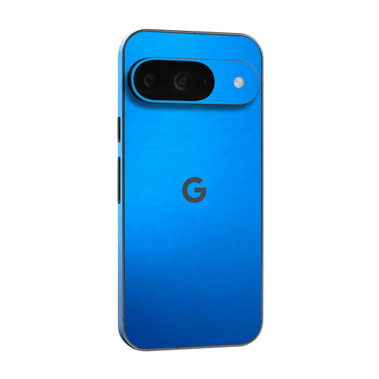 Google Pixel 9 Satin Blue Metallic Matt Matte Skin Wrap Sticker Decal Cover Protector by QSKINZ | qskinz.com