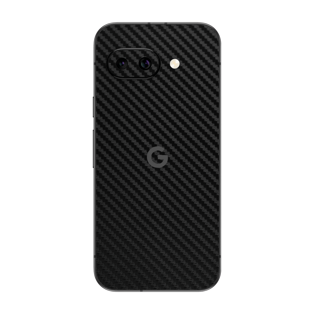 Google Pixel 9a Black 3D Textured Carbon Fibre Fiber Skin Wrap Sticker Decal Cover Protector by QSKINZ | qskinz.com
