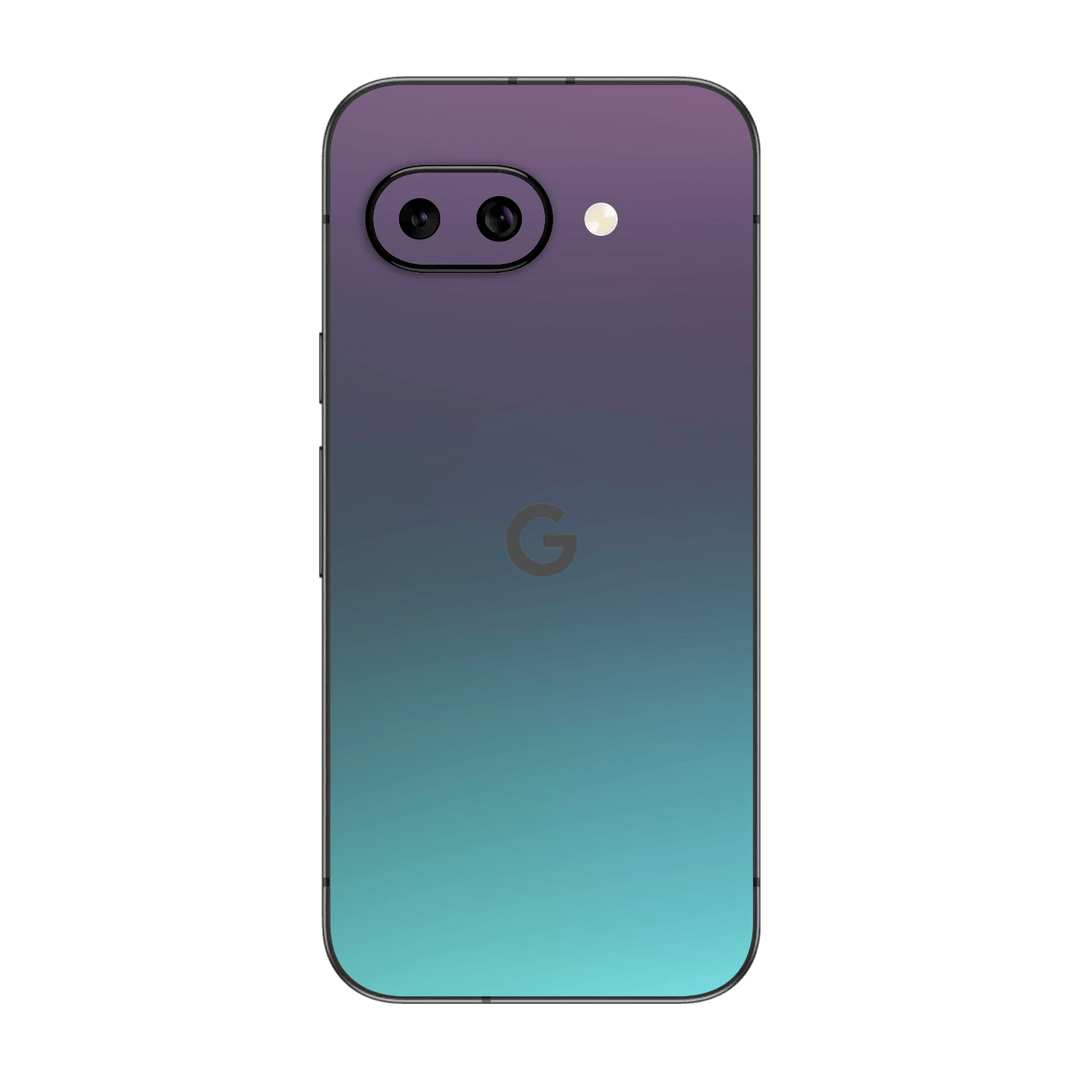 Google Pixel 9a Chameleon Turquoise-Lavender Lilac Colour-changing Metallic Skin Wrap Sticker Decal Cover Protector by QSKINZ | qskinz.com
