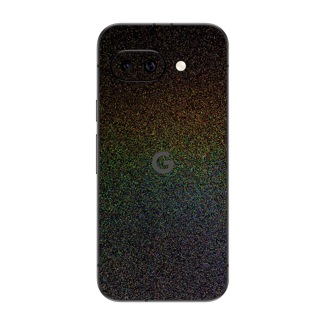 Google Pixel 9a GALAXY Galactic Black Milky Way Rainbow Sparkling Metallic Gloss Finish Skin Wrap Sticker Decal Cover Protector by QSKINZ | qskinz.com
