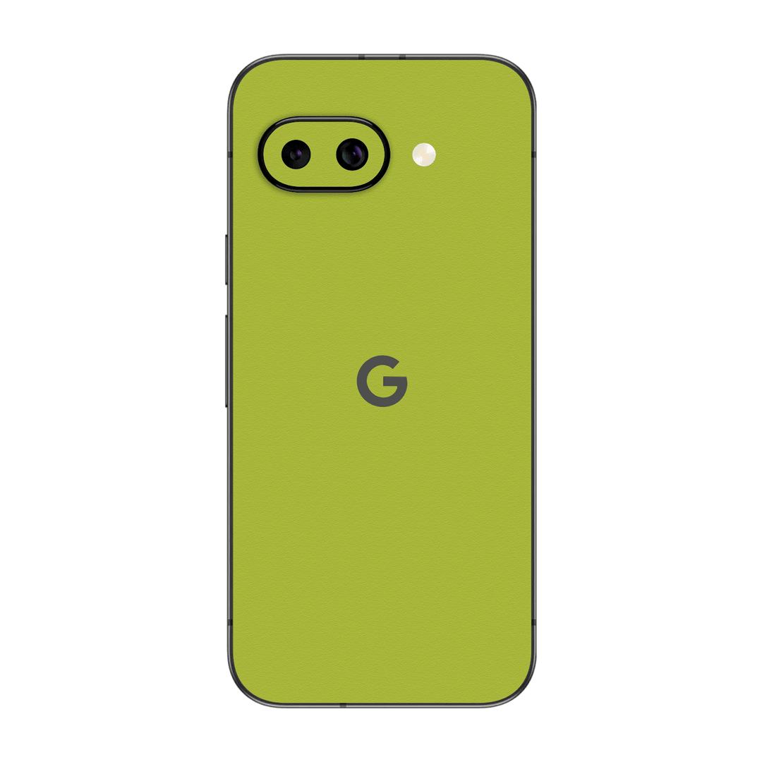 Google Pixel 9a Luxuria Lime Green Matt 3D Textured Skin Wrap Sticker Decal Cover Protector by QSKINZ | qskinz.com
